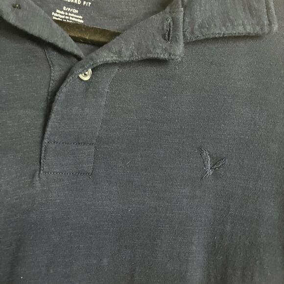 American Eagle Navy Super Soft Standard Fit Polo Size Small - Picture 4 of 6